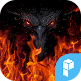 Fire Wolf launcher theme icon