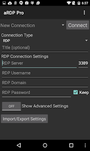 aRDP Pro: Secure RDP Client Screenshot