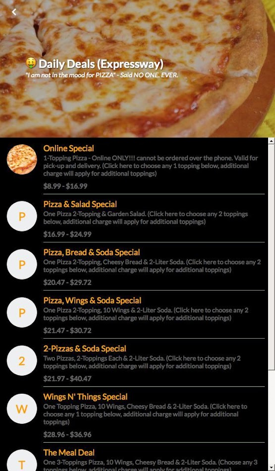 #3. San Jose Pizza Express (Android) Podle: Open Dining