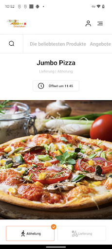 Android application Jumbo Pizza screenshort