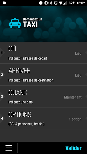 Android application Les Taxis Marseillais screenshort