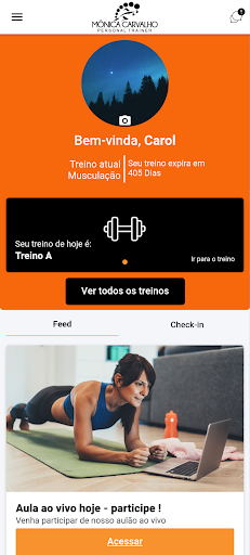 Android application Mônica Carvalho screenshort