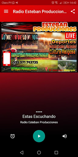 Android application Radio Esteban Producciones PY screenshort
