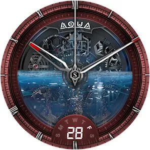 Download SWF Aqua Classic Watch Face App Free on PC (Emulator