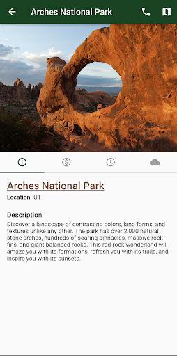 Parks Tracker Screen 2