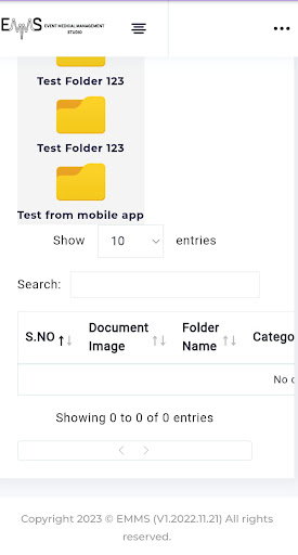 Android application EMMS - Event Med Ops screenshort