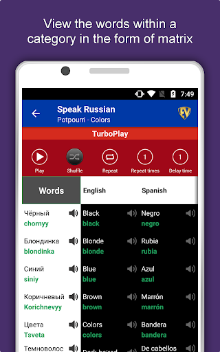 Screenshot of Learn Russian Language Offline