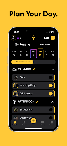 Android application Ooga - Daily Habit Tracker screenshort
