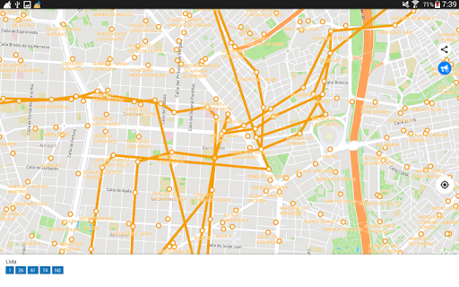 Public transport map Madrid