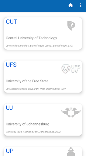 Android application University Points Calculator screenshort