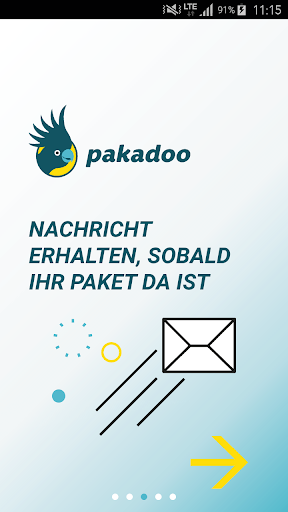 myPAKADOO - meine Pakete-App Screen 2