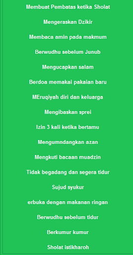 Amalan Sunnah Rasulullah New