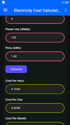 Electricity Cost Calculatorのおすすめ画像3
