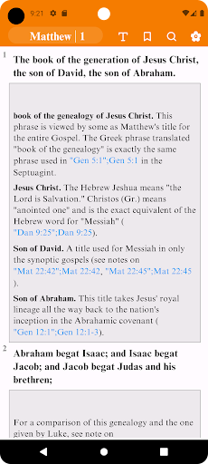 Android application MacArthur Bible Commentary screenshort
