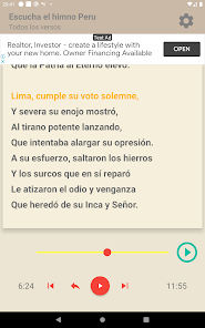 Imágen 12 Himno Peru 6 Estrofas Aprender android