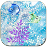 Crystal fish aquarium icon