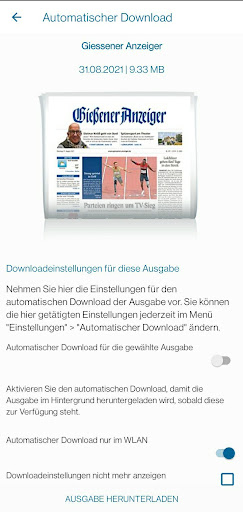 Giessener Anzeiger Epaper Screen 2