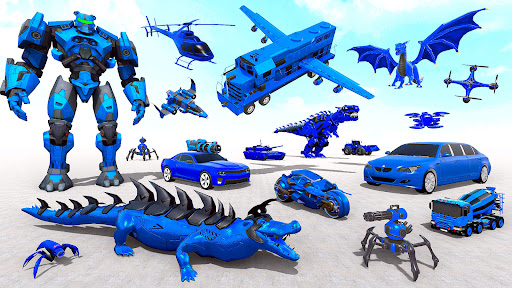 Android application Animal Crocodile Robot Game screenshort