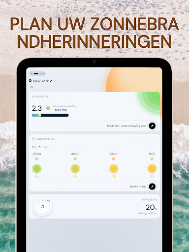 UV-index - Tan-widget