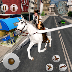 Flying Horse Taxi Transport Mod apk última versión descarga gratuita