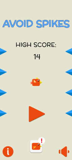 Android application Avoid Spikes screenshort