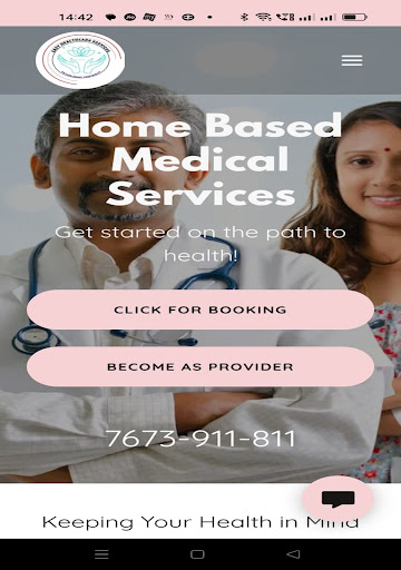 Android application Easy Healthcare services screenshort