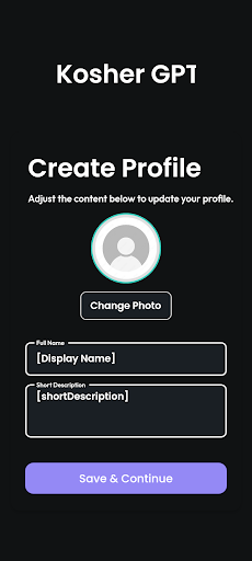 Android application KosherGPT screenshort