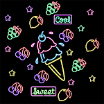 Cover Image of Télécharger Neon Sweet Icecream- Wallpaper  APK