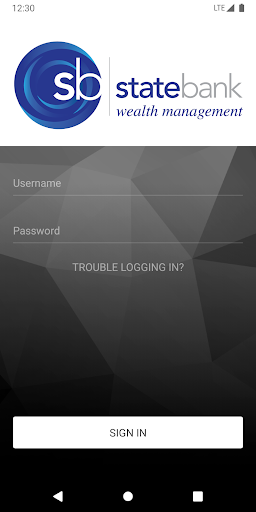 Android application State Bank Wealth Management screenshort