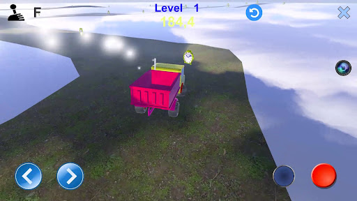 Hill climb truck. Racing car 2