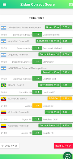 VIP Correct Score Betting Tips Screen 2