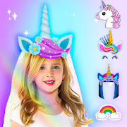 Unicorn Photo Editor - Glitter Unicorn Stickers