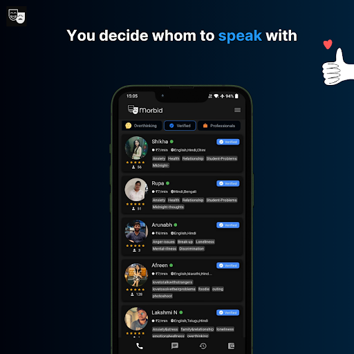 Morbid: Emotional Wellness App Screen 3
