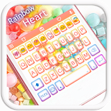 Rainbow Heart Emoji Keyboard icon