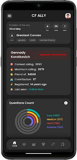 Android application Codeforces Ally screenshort