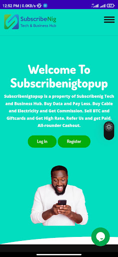 Android application Subscribenig Topup screenshort