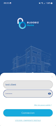 Bloobiz Home Screen 2