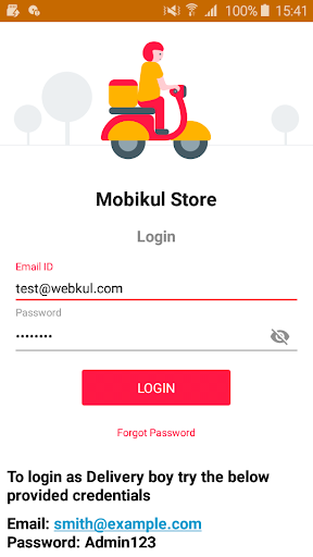 Android application VendorHyperlocal Food Delivery screenshort
