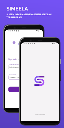 Android application Simeela - Manajemen Sekolah screenshort