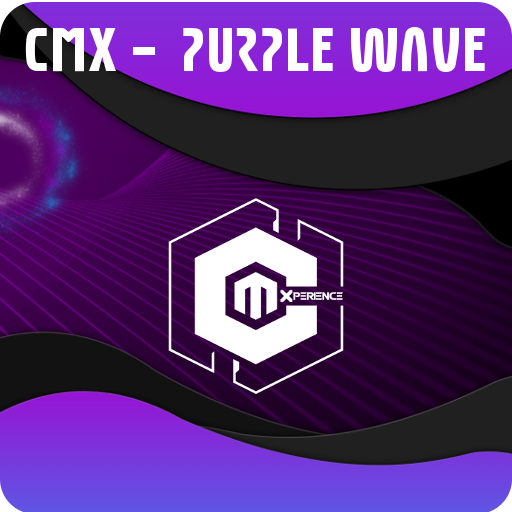 CMX - Purple Wave · KLWP Theme v1.0 Icon