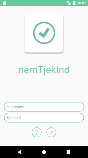 Android application nemTjekind Sønderborg Kommune screenshort
