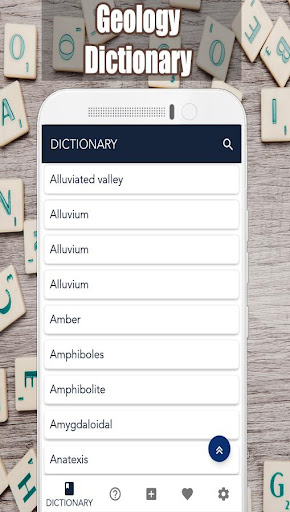 Android application Geology Dictionary screenshort