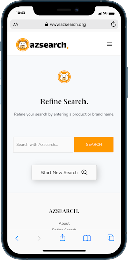 AZSEARCH Search Engine Screen 3