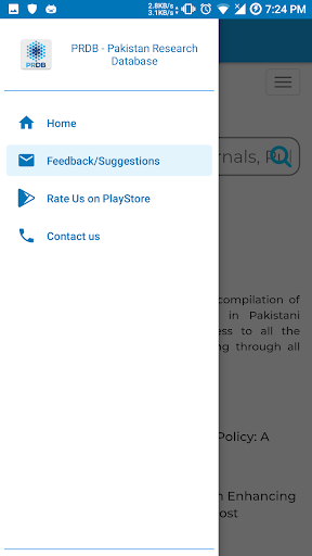 Pakistan Research Database Screen 3