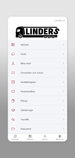 Android application JM Linders screenshort