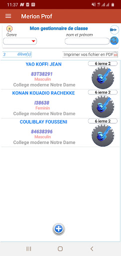 Merion Professeur Screen 3