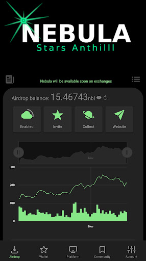 Android application Nebula Stars Anthill Platform screenshort
