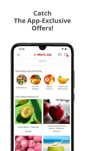Android application Fruits365 screenshort