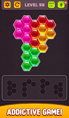 Hexa Block Puzzle: Tangram Puz - Screenshot 4