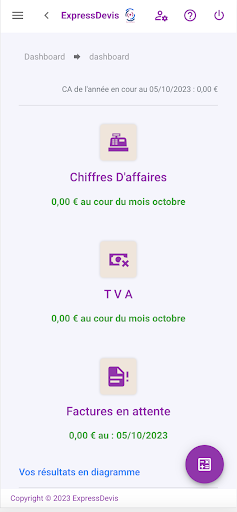 Android application CRM & Logiciel de facturation screenshort